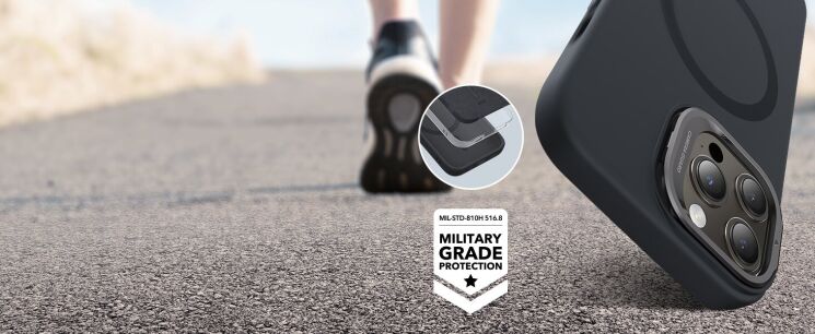 Захисний чохол ESR Cloud Soft Case with Stash Stand (HaloLock) для iPhone 15 Pro Max - Black (339414B) Захисний чохол ESR Cloud Soft Case with Stash Stand (HaloLock) для iPhone 15 Pro Max - Black: фото 10 з 12