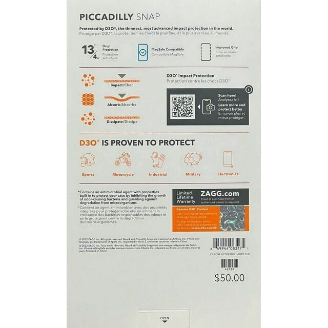Захисний чохол Gear4 Piccadilly Snap Magsafe для Apple iPhone 14 Plus (702010104) - Periwinkle: фото 7 з 8
