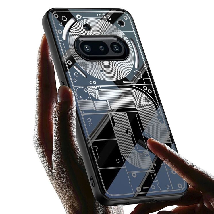 Защитный чехол GKK Futuristic для Nothing Phone (3a) - Black: фото 3 из 6