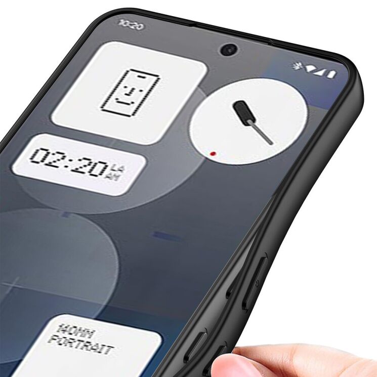 Защитный чехол GKK Futuristic для Nothing Phone (3a) - Black: фото 6 из 6