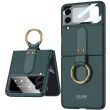 Защитный чехол GKK Ring Holder для Samsung Galaxy Flip 3 - Midnight Green (282332MG)