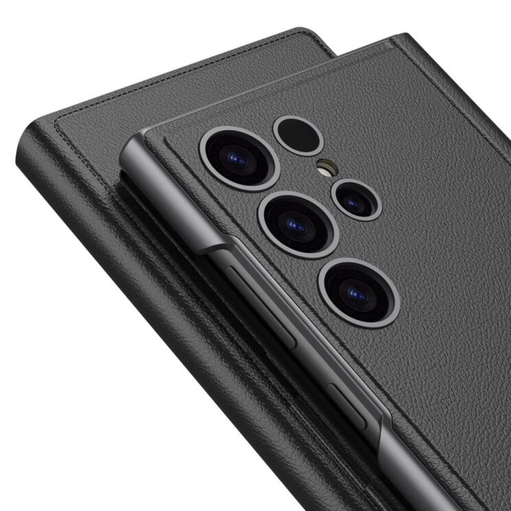 Защитный чехол GKK Wallet Case для Samsung Galaxy S23 Ultra (S918) - Black: фото 4 из 7