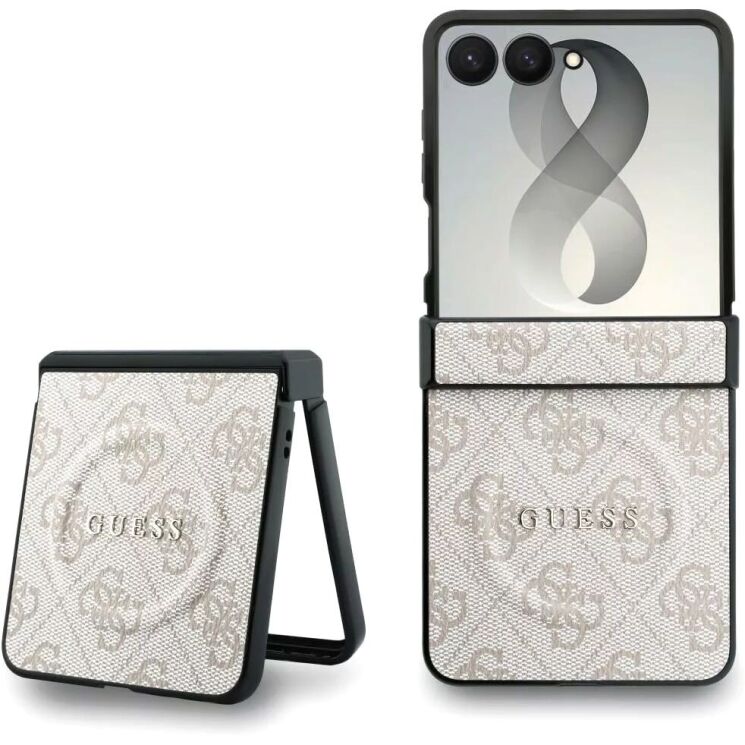 Захисний чохол Guess 4G Classic MagSafe для Samsung Galaxy Flip 8 (GUHMZF8P4MSEGCP) - Pink (423576P) Захисний чохол Guess 4G Classic MagSafe для Samsung Galaxy Flip 8 (GUHMZF8P4MSEGCP) - Pink: фото 1 з 7