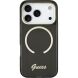 Защитный чехол Guess IML Script Metal MagSafe для iPhone 17 Pro Max (GUHMP17X5HTCSMSK) - Black (402880B). Фото 2 из 9