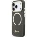Защитный чехол Guess IML Script Metal MagSafe для iPhone 17 Pro Max (GUHMP17X5HTCSMSK) - Black (402880B). Фото 3 из 9