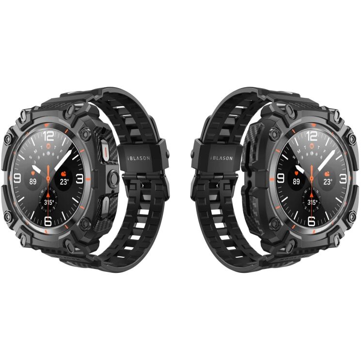 Защитный чехол i-Blason Armorbox Case with Tempered Glass by Supcase для Samsung Galaxy Watch Ultra (47mm) - Black: фото 3 из 11