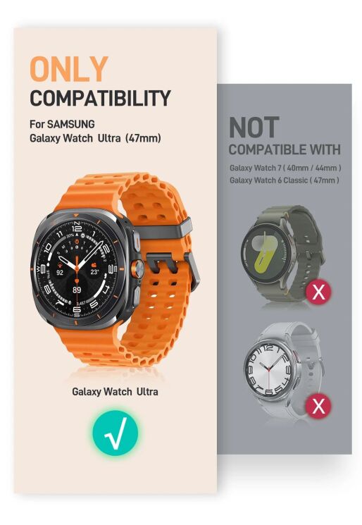 Защитный чехол i-Blason Armorbox Case with Tempered Glass by Supcase для Samsung Galaxy Watch Ultra (47mm) - Black: фото 5 из 11