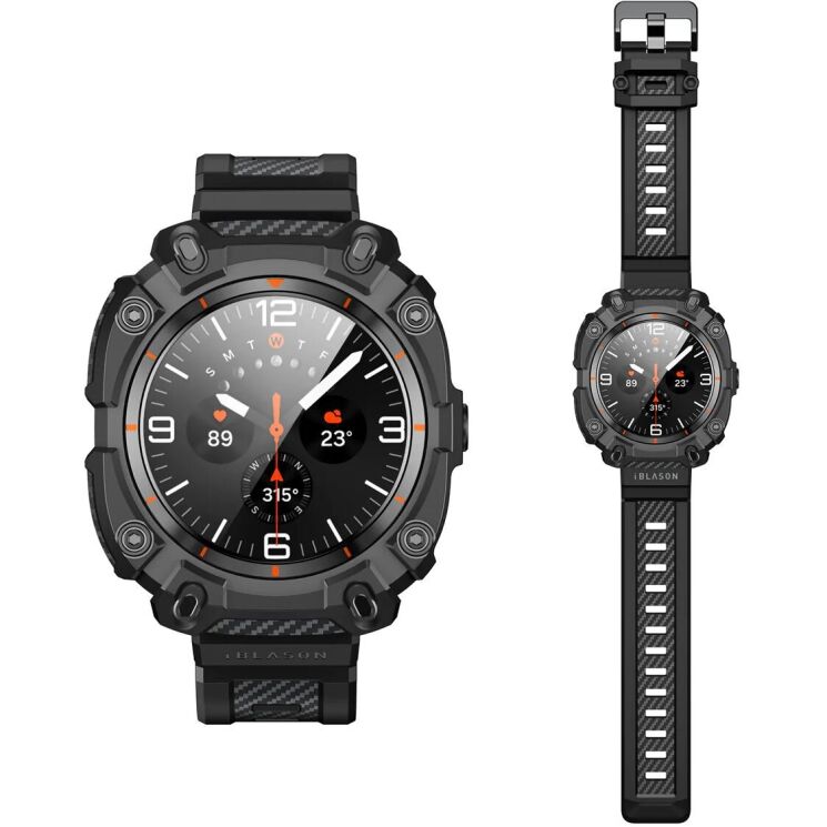 Защитный чехол i-Blason Armorbox Case with Tempered Glass by Supcase для Samsung Galaxy Watch Ultra (47mm) - Black: фото 4 из 11