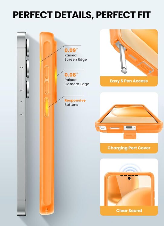 Защитный чехол i-Blason Cosmo MagSafe by Supcase для Samsung Galaxy S26 Ultra (S948) 843439161061 - Coral: фото 9 из 10