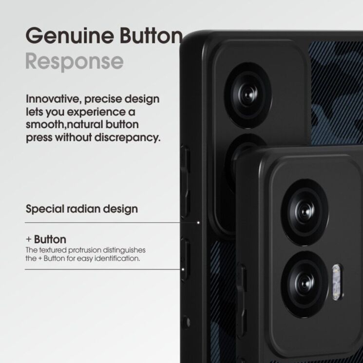 Защитный чехол IBMRS Military для Motorola Edge 50 Fusion - Grid Camouflage: фото 4 из 8