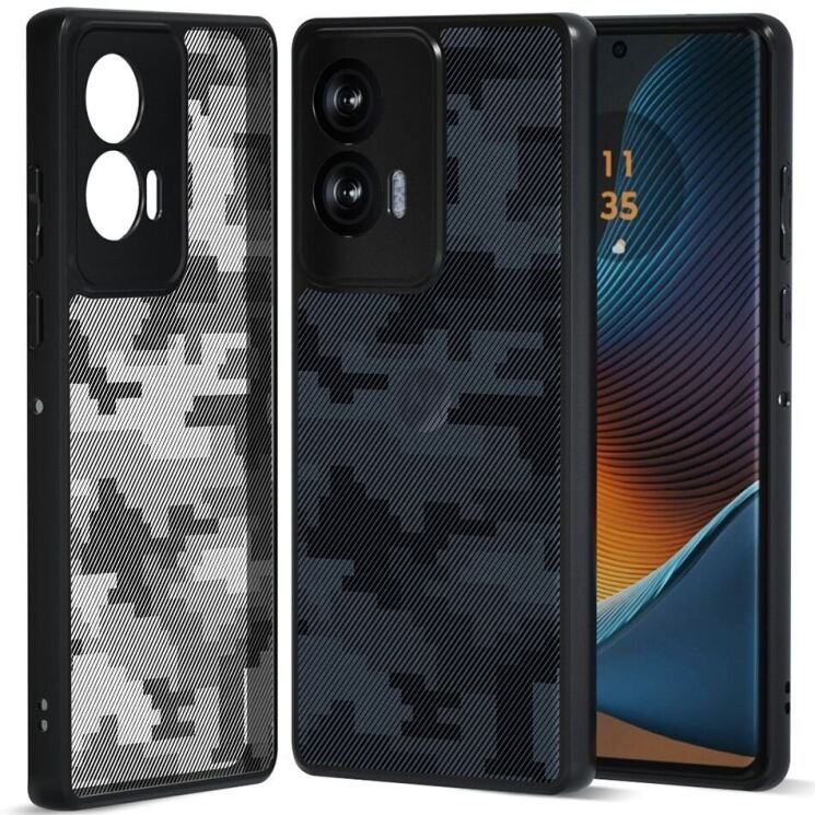 Защитный чехол IBMRS Military для Motorola Edge 50 Fusion - Grid Camouflage: фото 1 из 8