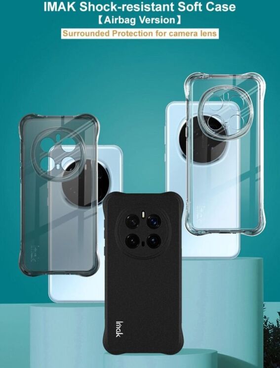 Защитный чехол IMAK Airbag Sand Case для Honor Magic 7 Pro - Black: фото 5 из 9