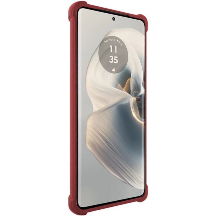 Защитный чехол IMAK Airbag Sand Case для Motorola Edge 50 Pro - Red: фото 5 из 12