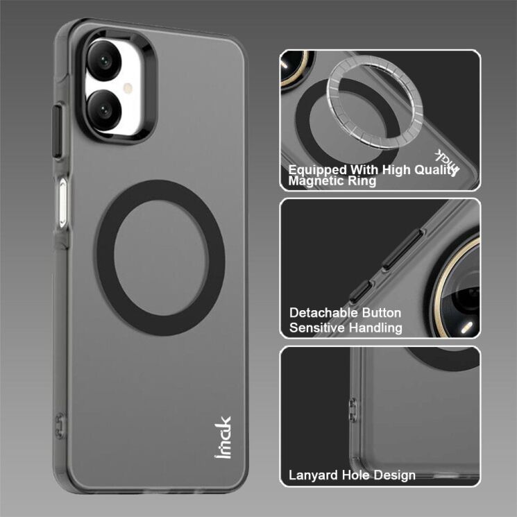 Защитный чехол IMAK Candy Series Magnetic для Samsung Galaxy A06 (A065) - Black: фото 5 из 6