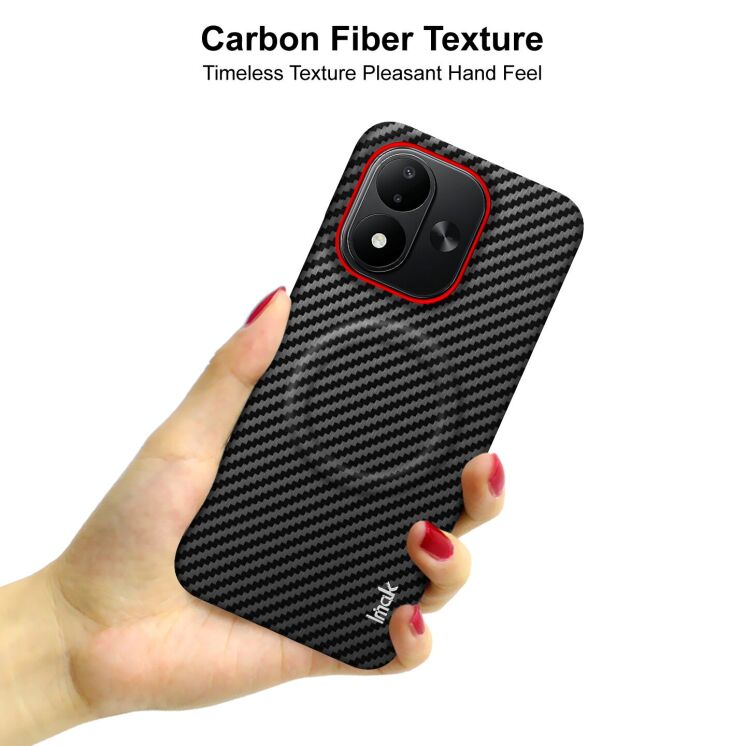 Защитный чехол IMAK Carbon Guard with MagSafe для Xiaomi Redmi Note 17 (4G/5G) - Carbon Fiber: фото 7 из 9