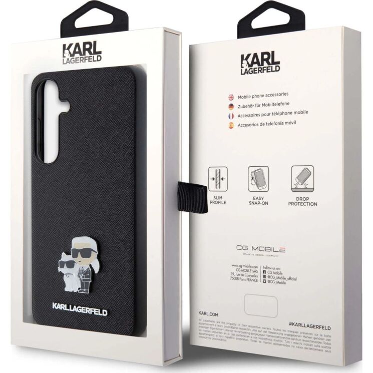 Защитный чехол Karl Lagerfeld 3D Rubber Karl & Choupette для Samsung Galaxy S24 Plus (S926) KLHCS24M3DRKCNK - Black: фото 8 из 8
