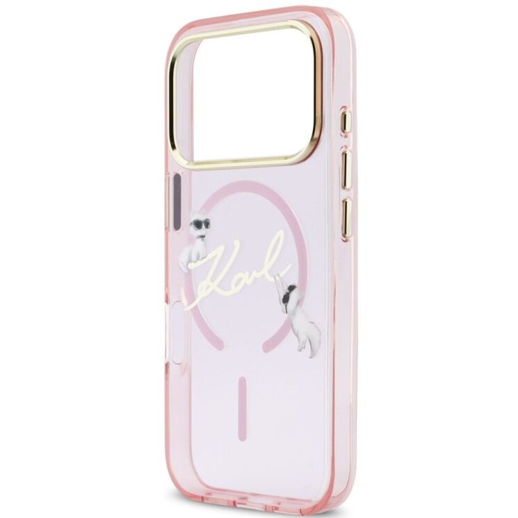 Захисний чохол Karl Lagerfeld IML Choupettes Karl Script Logo MagSafe для iPhone 17 Pro Max (KLHMP17X5HKSCAP) - Pink (411147P) Захисний чохол Karl Lagerfeld IML Choupettes Karl Script Logo MagSafe для iPhone 17 Pro Max (KLHMP17X5HKSCAP) - Pink: фото 6 з 8