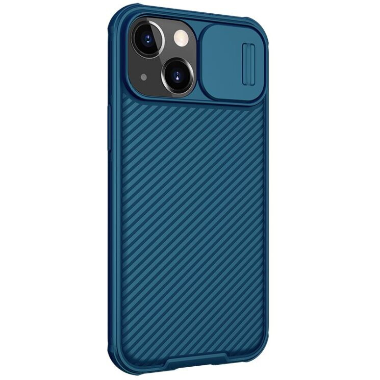 Чохол зі шторкою для камери NILLKIN CamShield Pro для iPhone 13 mini - Blue: фото 4 з 19