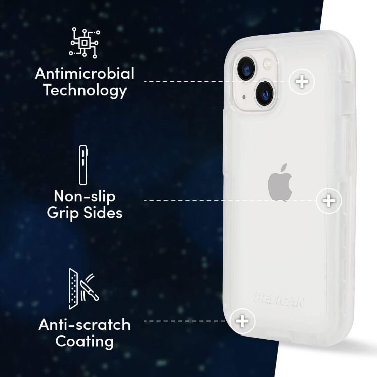 Защитный чехол Pelican Voyager with Holster для Apple iPhone 13 (PP046784) - Transparent: фото 10 из 13