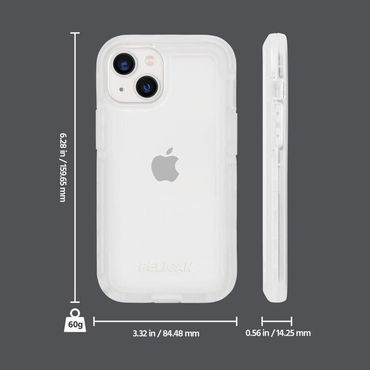 Защитный чехол Pelican Voyager with Holster для Apple iPhone 13 (PP046784) - Transparent: фото 5 из 13