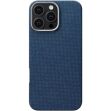 Защитный чехол Pitaka Tactile Woven Case Monogram для Apple iPhone 16 Pro (KI1603PTK) - Dark Blue (366263DB)