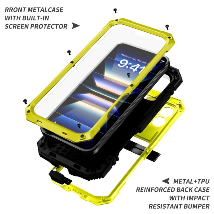 Защитный чехол R-JUST Military для Apple iPhone 16 - Black: фото 8 из 9