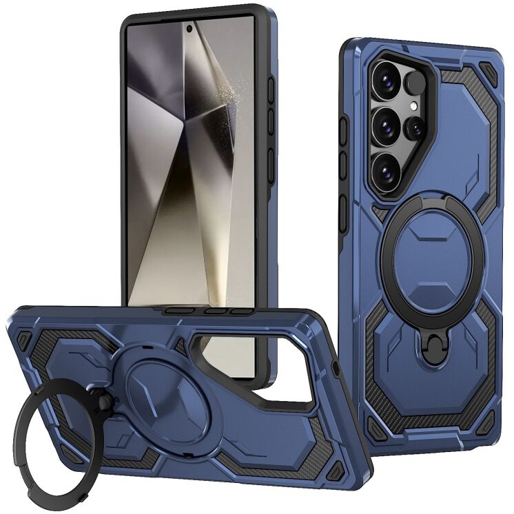 Защитный чехол Reframe Hybrid Magnetic для Samsung Galaxy S24 Ultra (S928) - Blue: фото 1 из 7