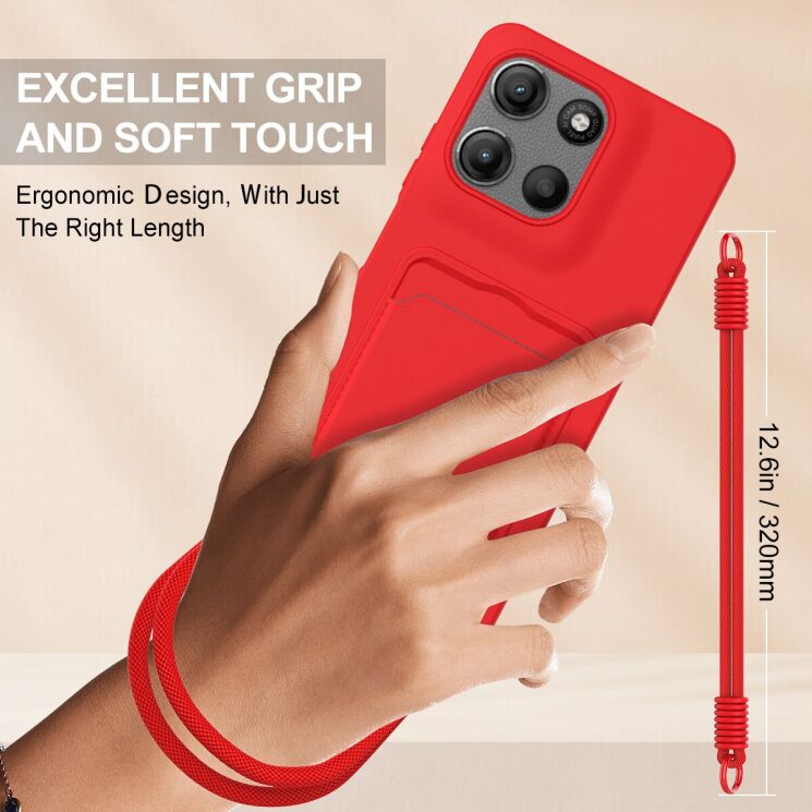 Захисний чохол Reframe Silicone Holder для Motorola Moto G67 Power / G57 Power / G57 - Black: фото 4 з 8