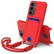 Захисний чохол Reframe Silicone Holder для Samsung Galaxy S24 (S921) - Red (347176R). Фото 1 з 7