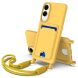 Захисний чохол Reframe Silicone Holder для Samsung Galaxy S25 Edge (S937) - Yellow (377573Y). Фото 1 з 7