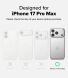 Захисний чохол Ringke Alles для iPhone 17 Pro Max (8800328810518) - Gun Metal (411126H). Фото 3 з 13