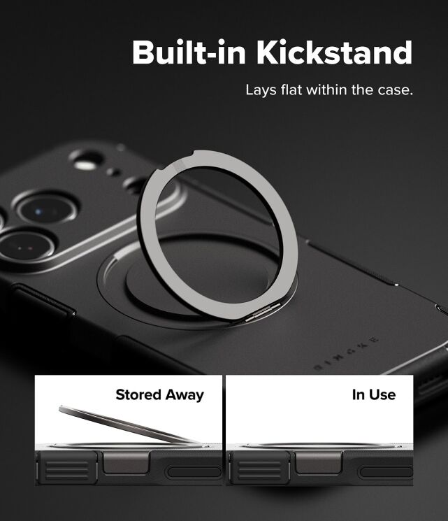 Захисний чохол Ringke Alles для iPhone 17 Pro Max (8800328810518) - Gun Metal (411126H) Захисний чохол Ringke Alles для iPhone 17 Pro Max (8800328810518) - Gun Metal: фото 6 з 13