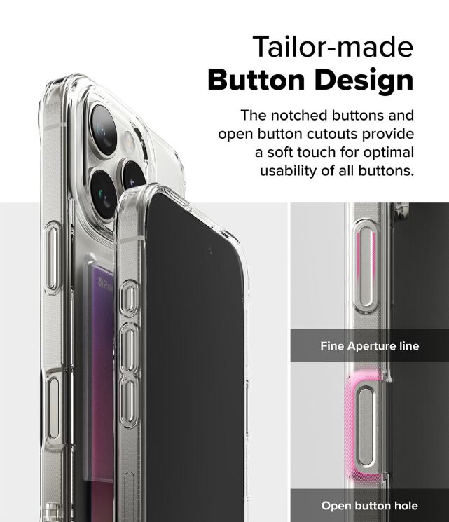Защитный чехол Ringke Fusion Card для iPhone 16 Pro (8800274962460) - Clear: фото 12 из 14
