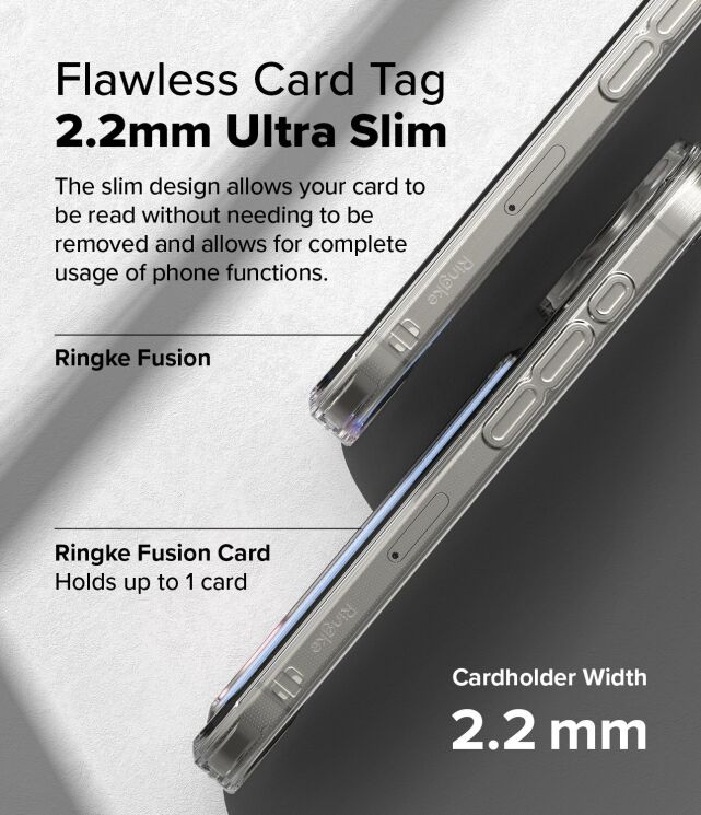 Защитный чехол Ringke Fusion Card для iPhone 16 Pro (8800274962460) - Clear: фото 6 из 14