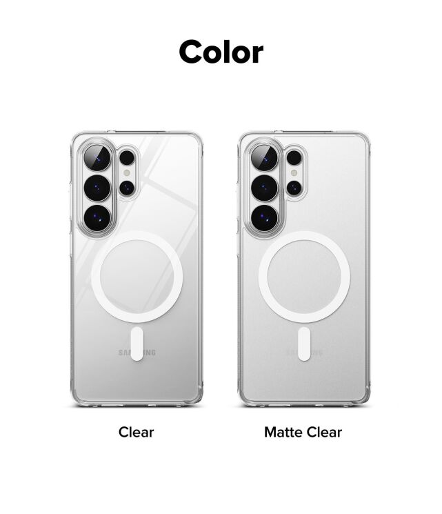 Защитный чехол Ringke Fusion Magnetic для Samsung Galaxy S26 Ultra (S948) 8800328814486 - Matte Clear: фото 13 из 17
