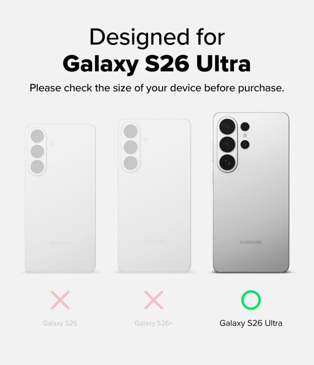 Защитный чехол Ringke Fusion Magnetic для Samsung Galaxy S26 Ultra (S948) 8800328814486 - Matte Clear: фото 14 из 17