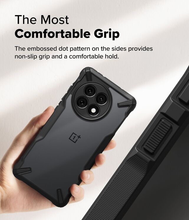 Захисний чохол Ringke Fusion X для OnePlus 13R (8800293851875) - Camo Black: фото 8 з 17