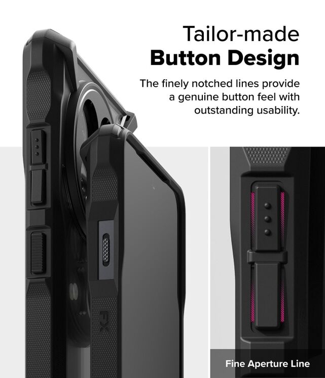 Захисний чохол Ringke Fusion X для OnePlus 13R (8800293851875) - Camo Black: фото 13 з 17