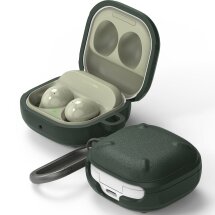 Защитный чехол Ringke Onyx (FH) для Samsung Galaxy Buds Live / Buds Pro / Buds 2 / Buds 2 Pro / Buds FE (8809818847713) - Dark Green: фото 1 из 13