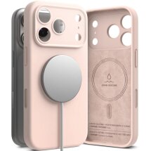 Защитный чехол Ringke Silicone Magnetic для iPhone 18 Pro (8800380463080) - Pink Sand: фото 1 из 20