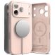 Защитный чехол Ringke Silicone Magnetic для iPhone 18 Pro (8800380463080) - Pink Sand (423776PS). Фото 1 из 20