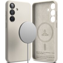 Защитный чехол Ringke Silicone Magnetic для Samsung Galaxy S25 Plus (S936) 8800274968820 - Stone: фото 1 из 14