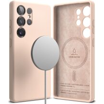 Защитный чехол Ringke Silicone Magnetic для Samsung Galaxy S25 Ultra (S938) 8800274969339 - Pink Sand: фото 1 из 14