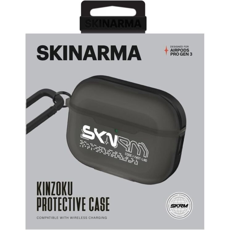 Защитный чехол SKINARMA KINZOKU для AirPods Pro 3 (SK-APP3KIN-SMOKE) - Smoke: фото 4 из 5