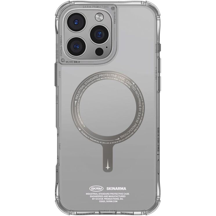Защитный чехол SKINARMA SAIDO PRIME Mag-Charge для Apple iPhone 16 Pro Max - Titanium: фото 1 из 12