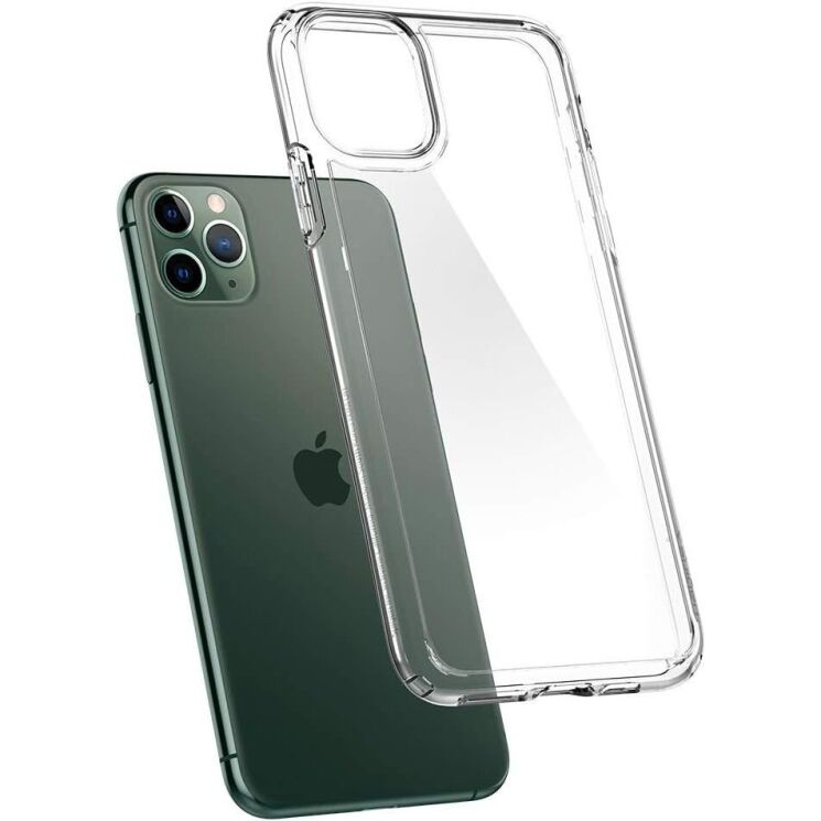 Захисний чохол Spigen (SGP) Crystal Hybrid для Apple iPhone 11 Pro Max - Crystal Clear: фото 4 з 9