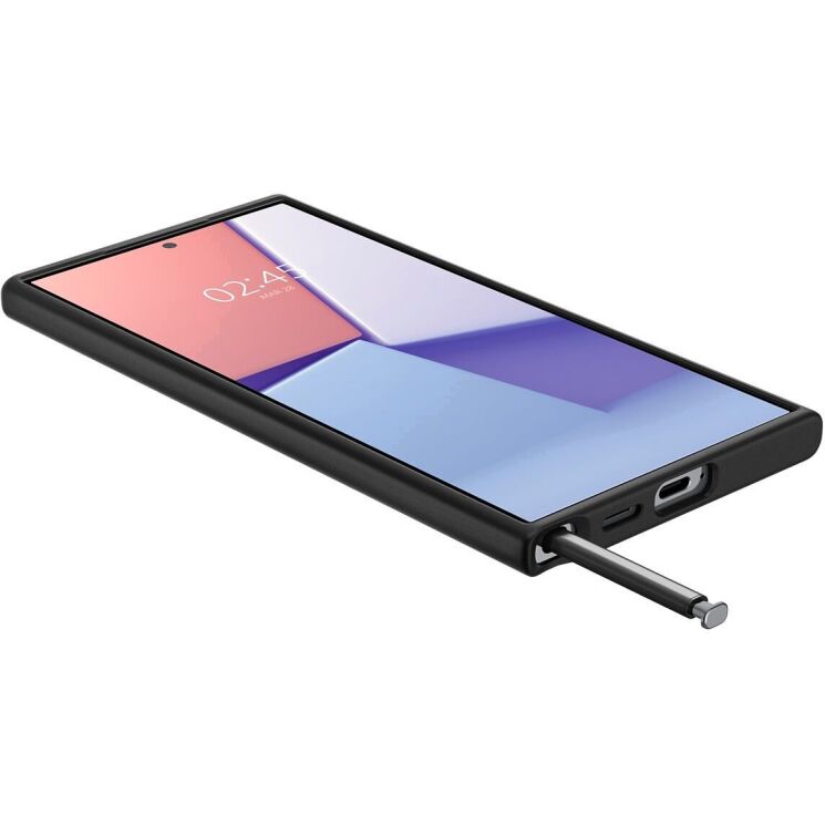Захисний чохол Spigen (SGP) Enzo Aramid для Samsung Galaxy S24 Ultra (S928) ACS07289 - Matte Black: фото 7 з 18