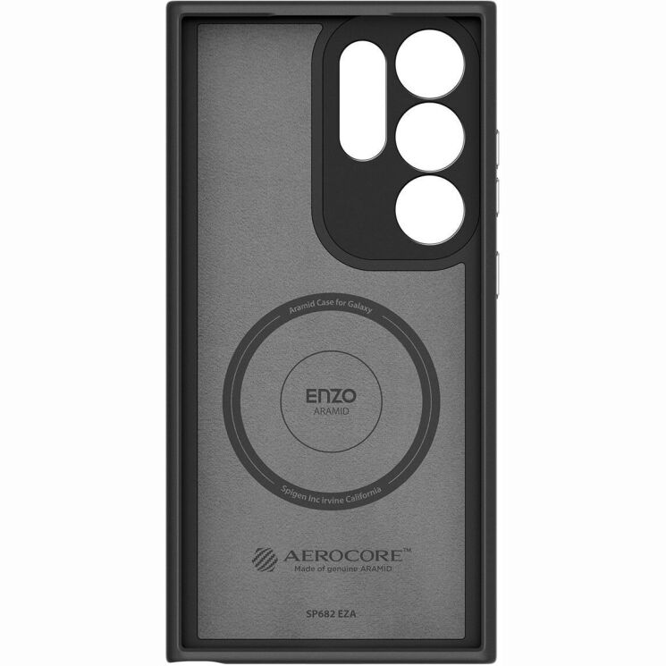 Захисний чохол Spigen (SGP) Enzo Aramid для Samsung Galaxy S24 Ultra (S928) ACS07289 - Matte Black: фото 8 з 18