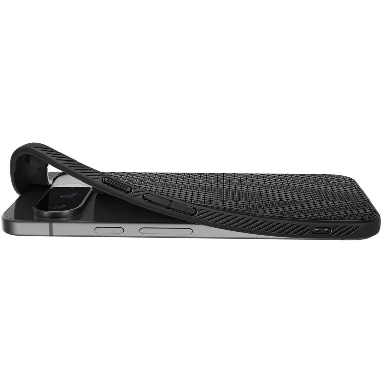 Защитный чехол Spigen (SGP) Liquid Air для Google Pixel 9 / 9 Pro - Matte Black: фото 9 из 17