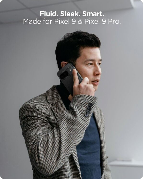 Защитный чехол Spigen (SGP) Liquid Air для Google Pixel 9 / 9 Pro - Matte Black: фото 16 из 17